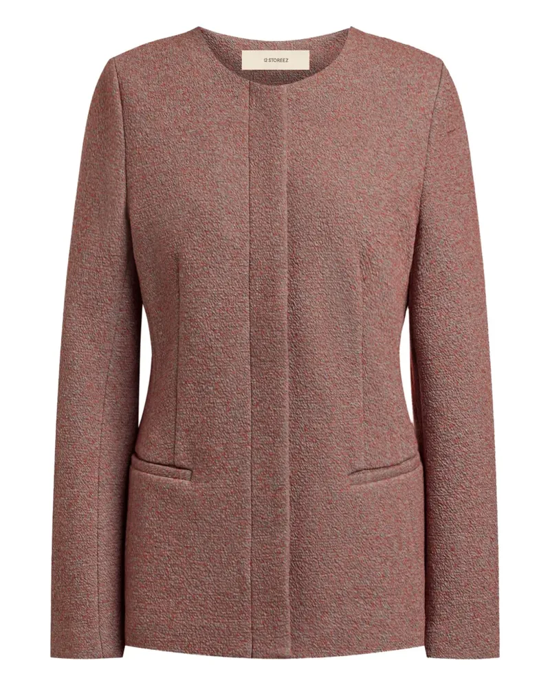 12 STOREEZ Jacke mit verdecktem Verschluss - Rot Rot