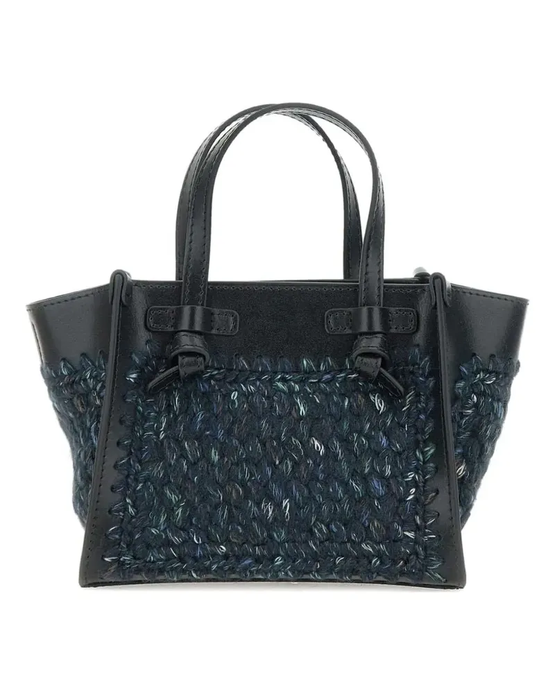 Gianni Chiarini Miss Marcella Mini-Tote Bag mit Knotendetail - Blau Blau