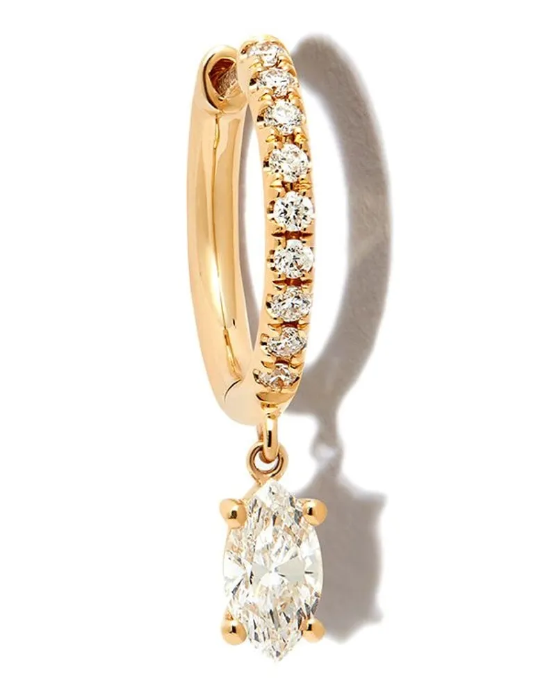 ANITA KO 18kt Gelbgoldcreole mit Diamanten Gold