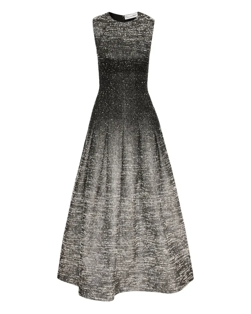 Oscar de la Renta Kleid aus Lurex-Jacquard - Schwarz Schwarz