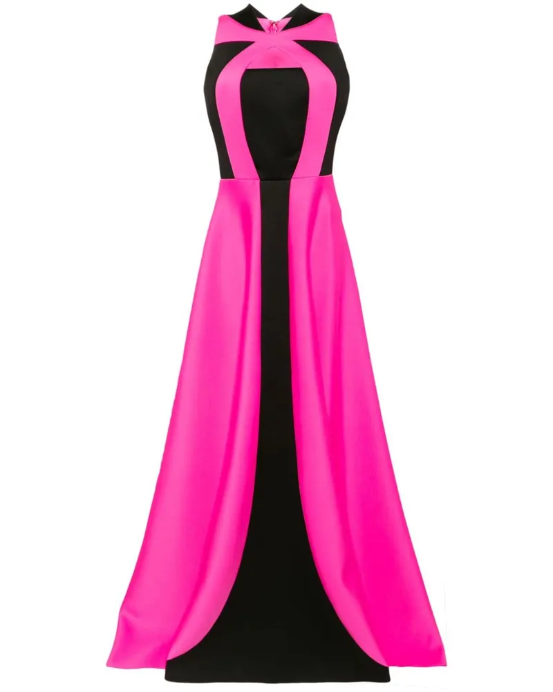 Saiid Kobeisy Abendkleid mit Gürtel - Schwarz Schwarz