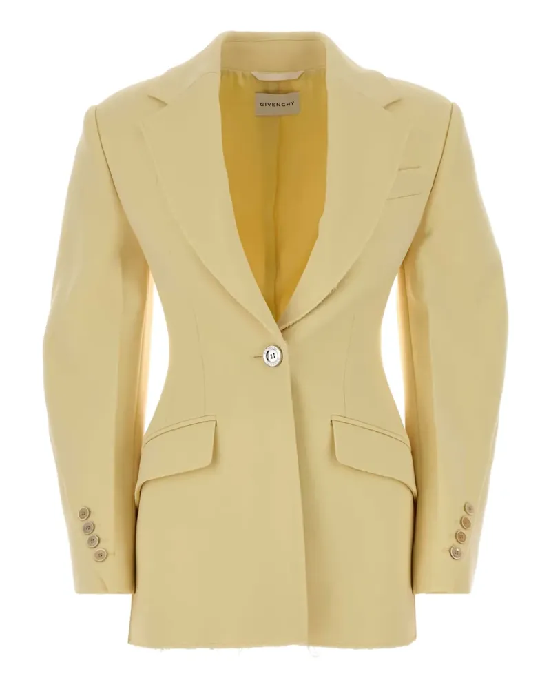 Givenchy balloon-sleeve notched blazer - Gelb Gelb