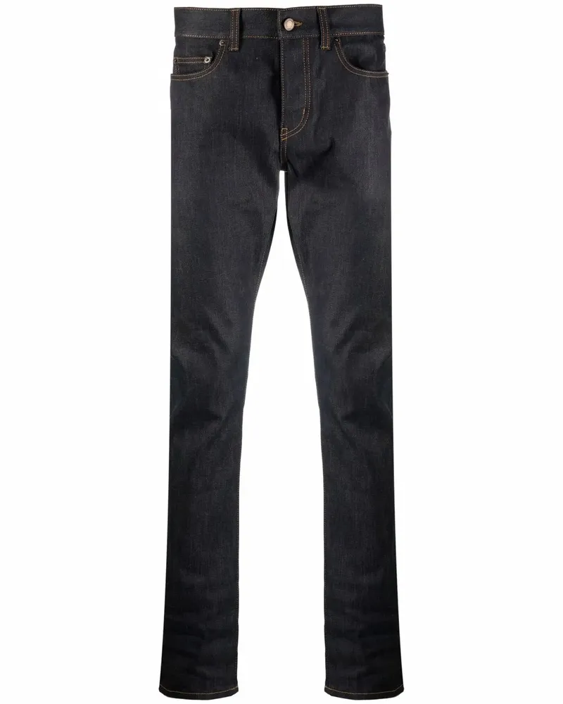 Saint Laurent Klassische Slim-Fit-Jeans - Blau Blau