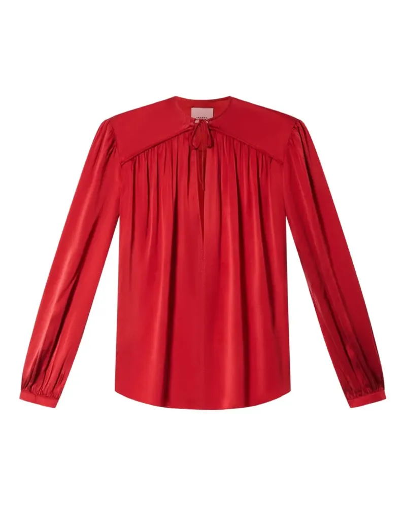 Isabel Marant Laraya Bluse aus Seidensatin - Rot Rot