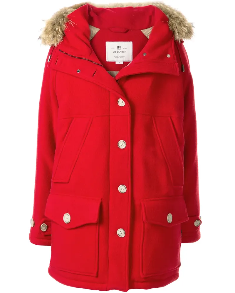 Woolrich Parka mit Kapuze - Rot Rot