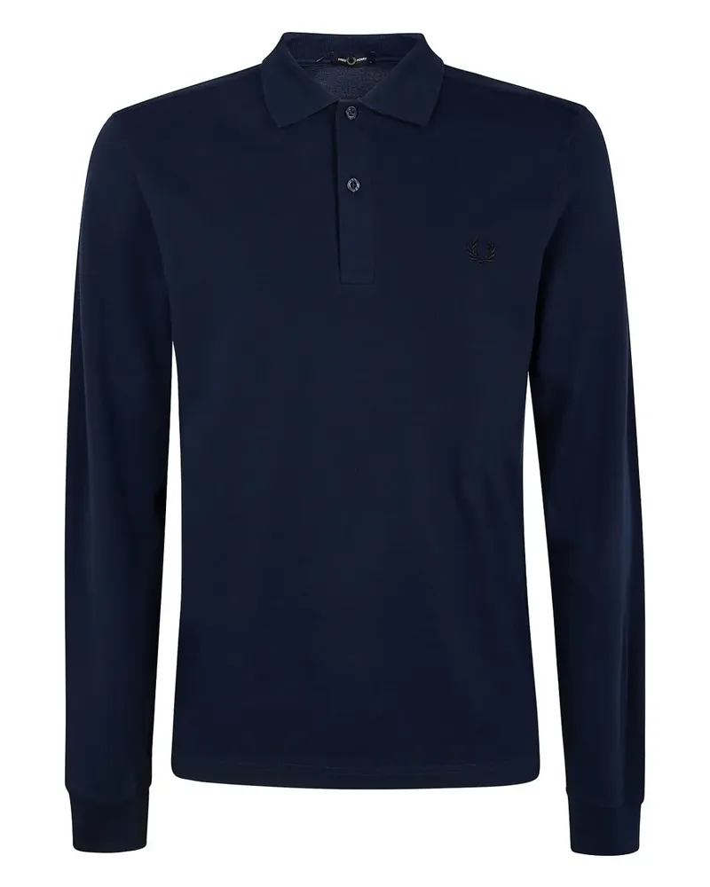 Fred Perry Poloshirt mit Logo-Stickerei - Blau Blau