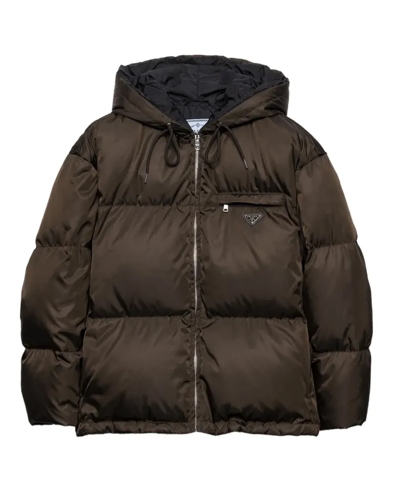 Prada Daunenjacke aus Re-Nylon - Braun Braun