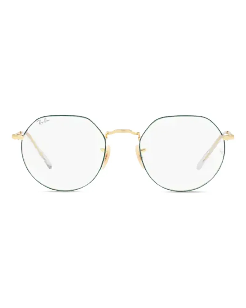 Ray Ban Jack Brille mit rundem Gestell - Grün Grün