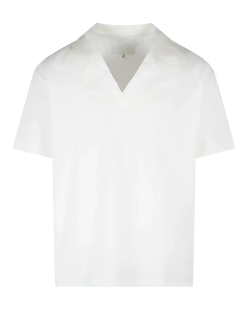 Maison Margiela T-Shirt mit V-Ausschnitt - Weiß Weiß