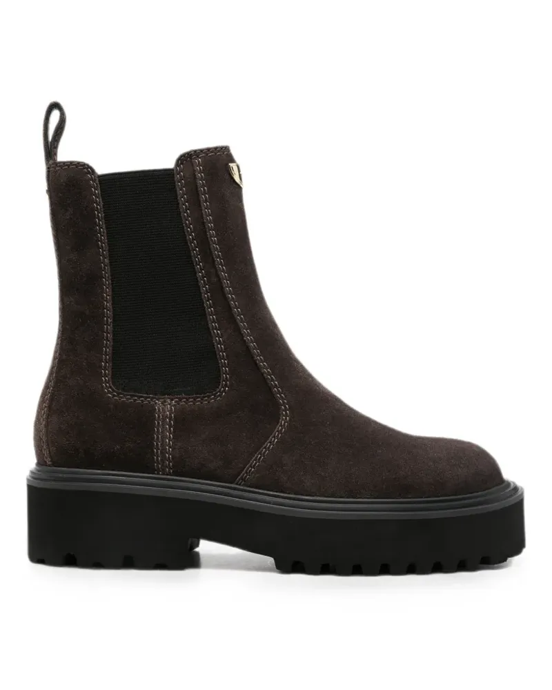 Maje Chelsea-Boots aus Wildleder - Braun Braun