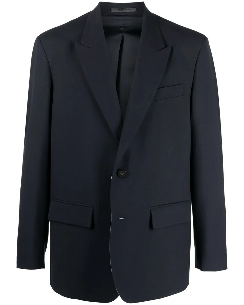 Valentino Garavani Einreihiges Sakko - Blau Blau