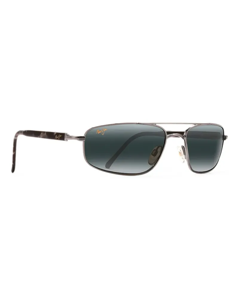 Maui Jim Kahuna rectangle-frame sunglasses - Silber Silber