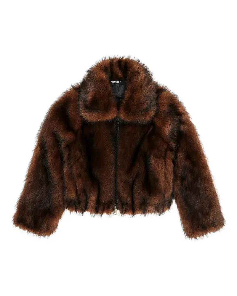 BIMBA Y LOLA Mantel mit Reißverschluss - Braun Braun