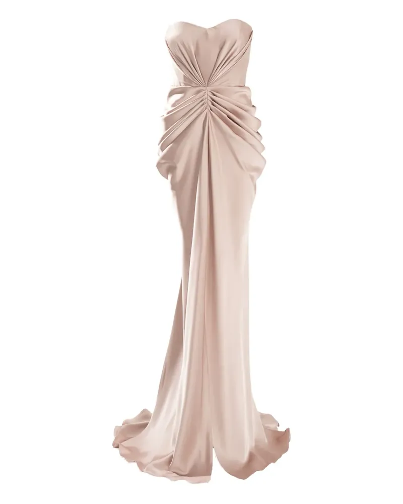 Ana Radu Maxikleid mit Corsage - Nude Nude