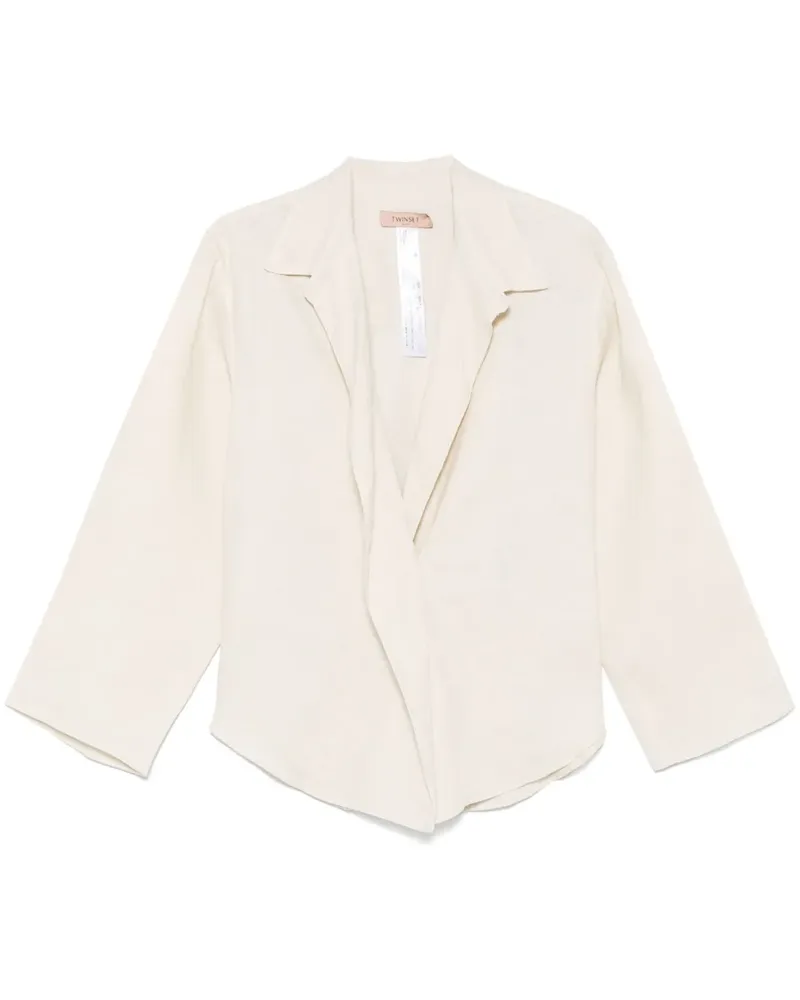 Twin-Set Bluse aus Leinen - Nude Nude