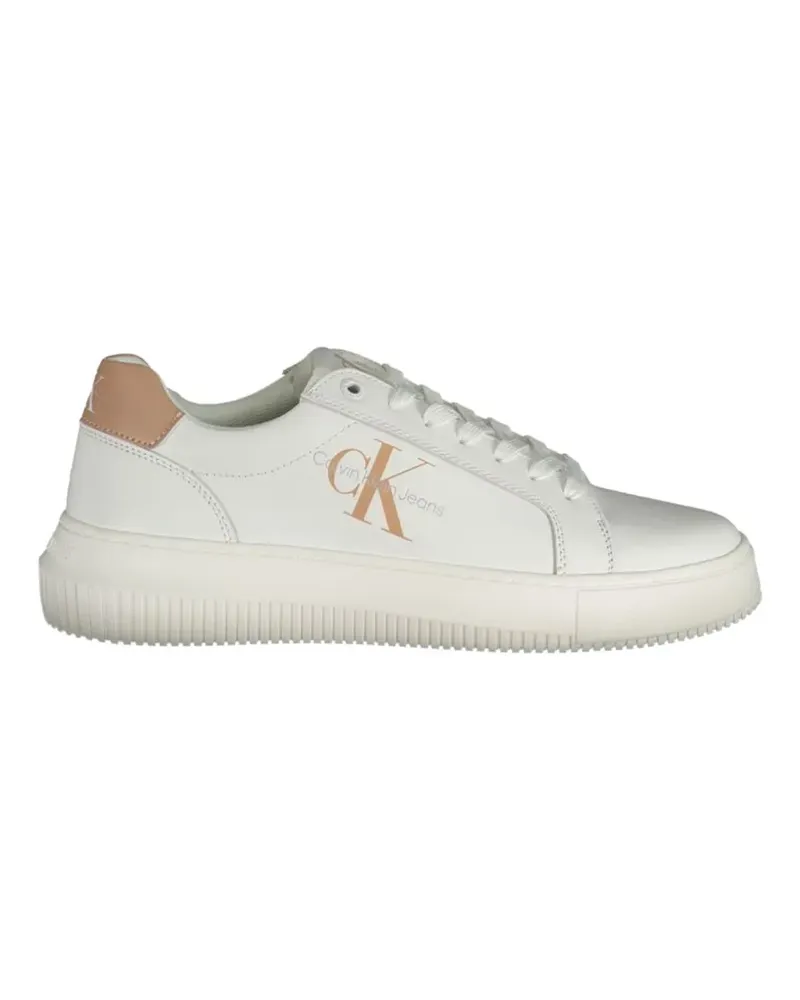 Calvin Klein monogram-logo sneakers - Weiß Weiß