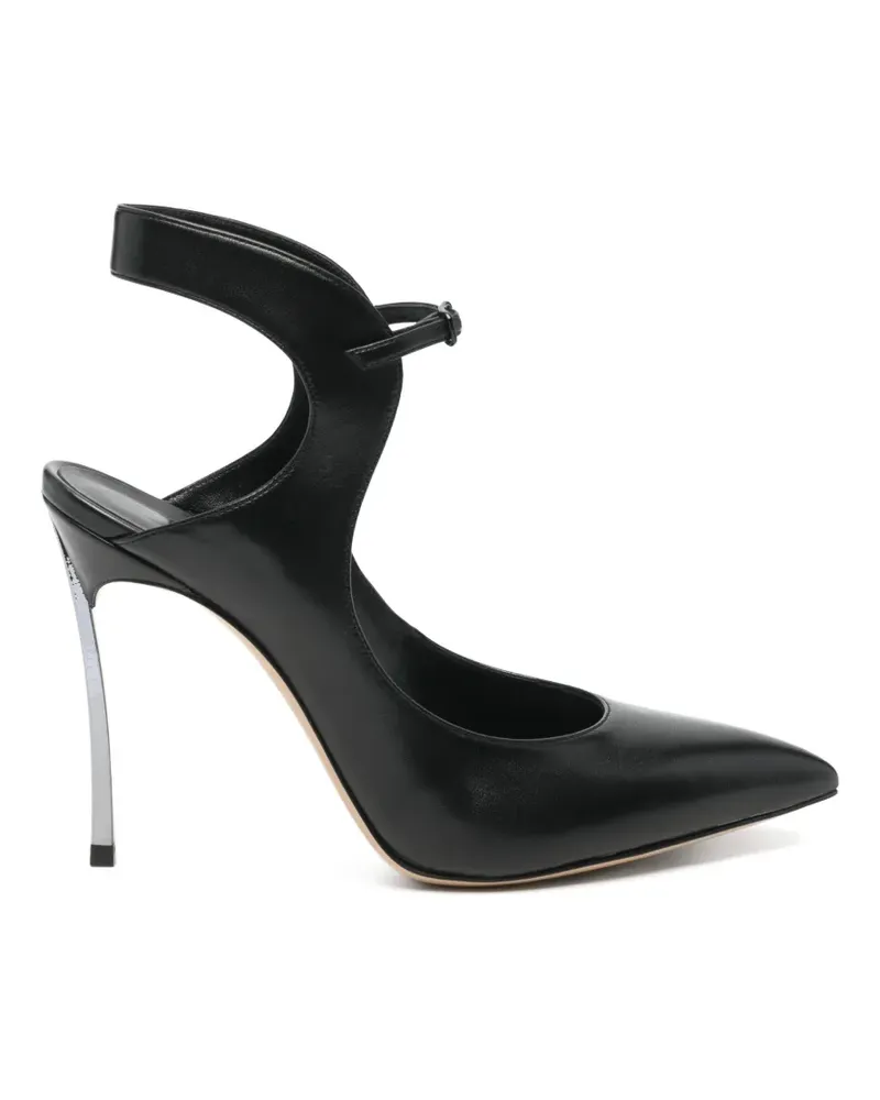 Casadei Pumps mit spitzer Kappe - Schwarz Schwarz
