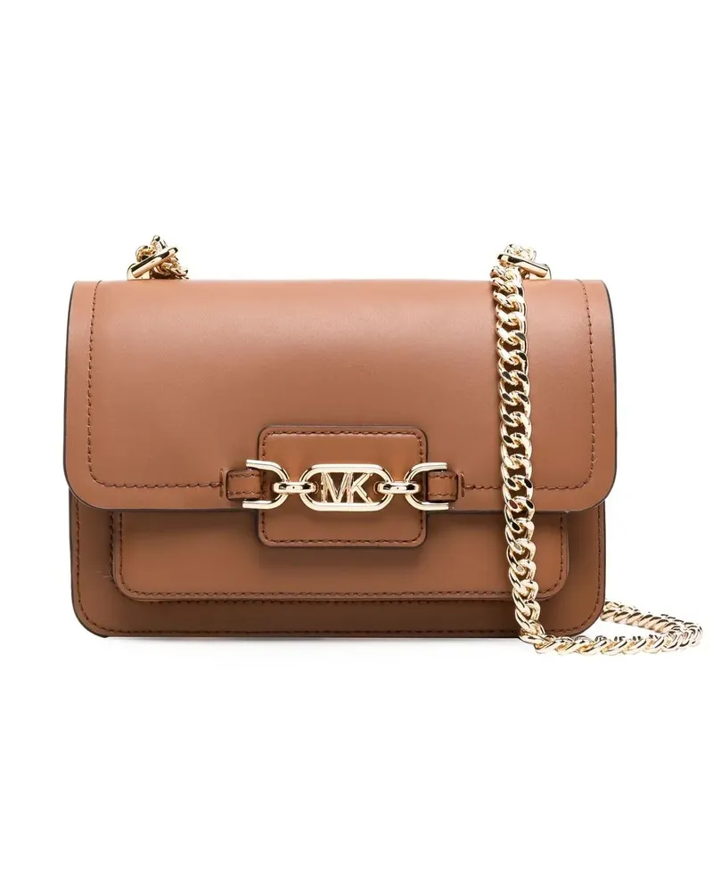 Michael Kors Schultertasche mit Logo-Schild - Braun Braun
