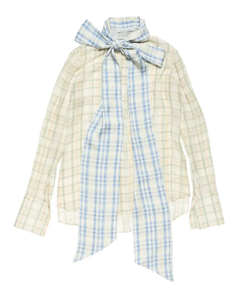 Acne Studios Hemd mit Karomuster - Nude Nude