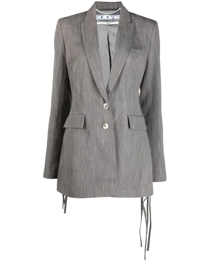 OFF-WHITE Blazer mit Fransen - Grau Grau