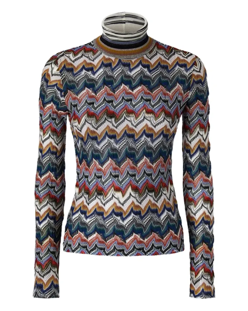 Missoni Pullover mit Rollkragen - Blau Blau