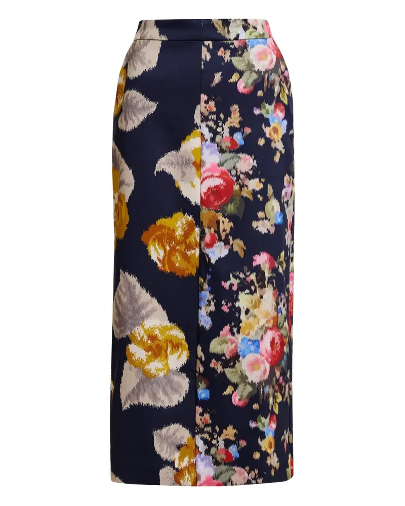Essentiel Jonsea Rock mit Blumen-Print - Blau Blau