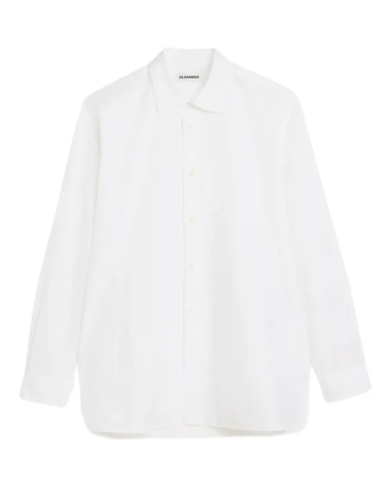 Jil Sander Popeline-Hemd - Weiß Weiß