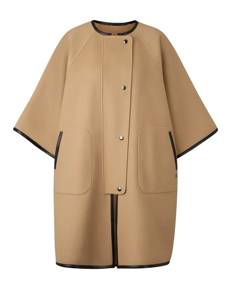 Bogner Idaho wool cape coat - Nude Nude