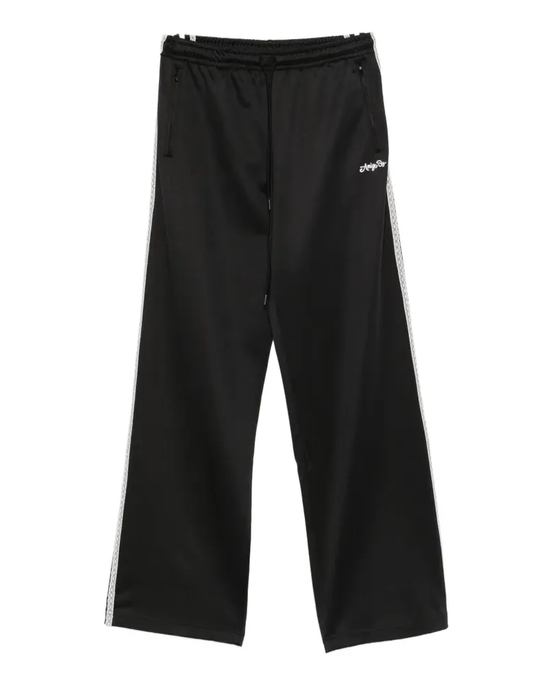 Aniye By Sienna Jogginghose mit Seitenstreifen und Spitzenbesatz - Schwarz Schwarz