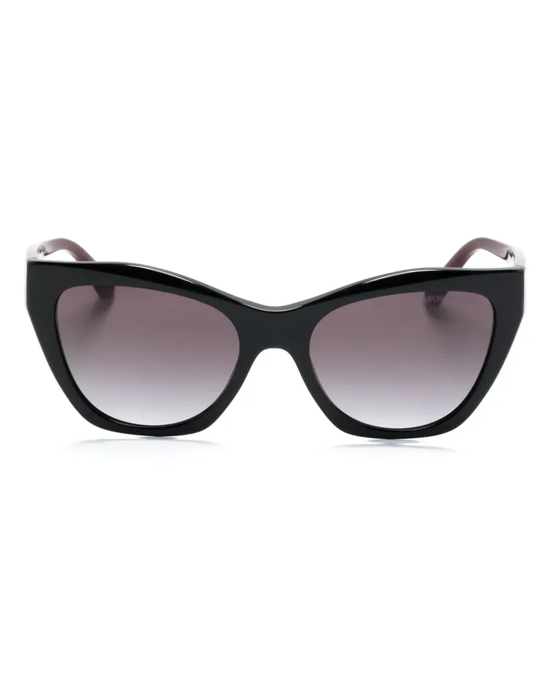 Emporio Armani Sonnenbrille mit Cat-Eye-Gestell - Schwarz Schwarz