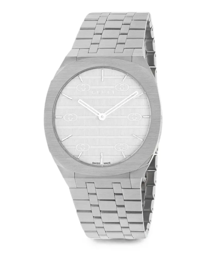 Gucci 25H Armbanduhr 34mm - Silber Silber