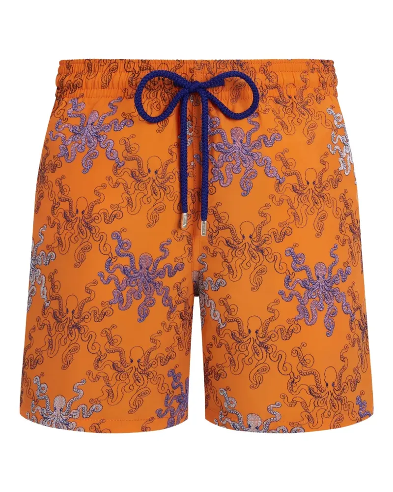 Vilebrequin octopus-print swim shorts - Orange Orange