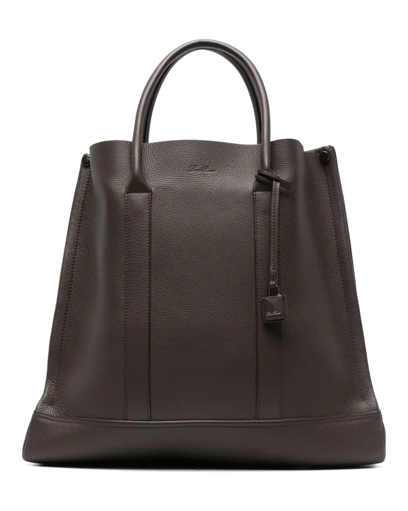 Loro Piana Kleine Beam Tote Bag - Braun Braun