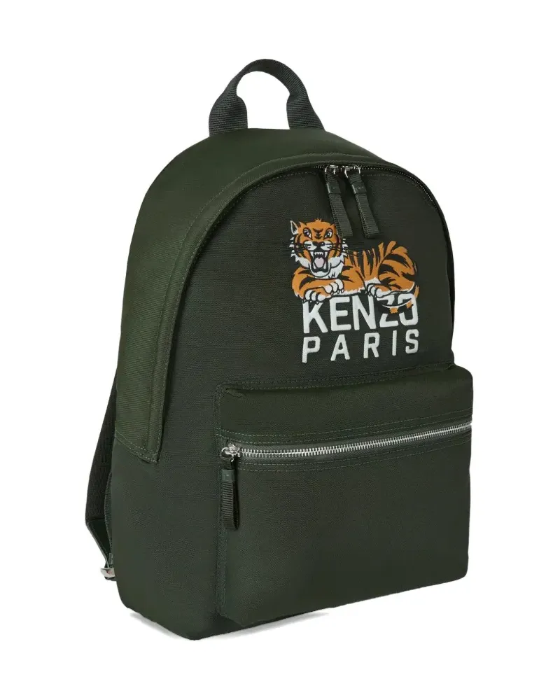 Kenzo Rucksack mit Tigerapplikation - Grün Grün