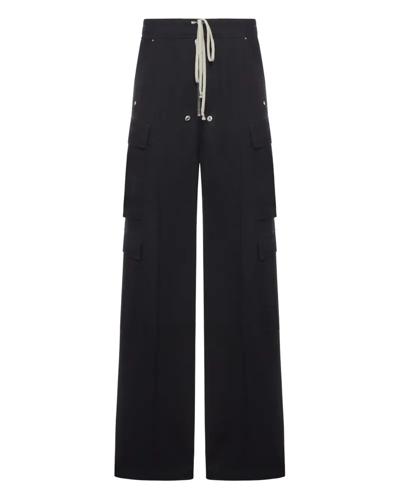 Rick Owens cargo wool trousers - Schwarz Schwarz