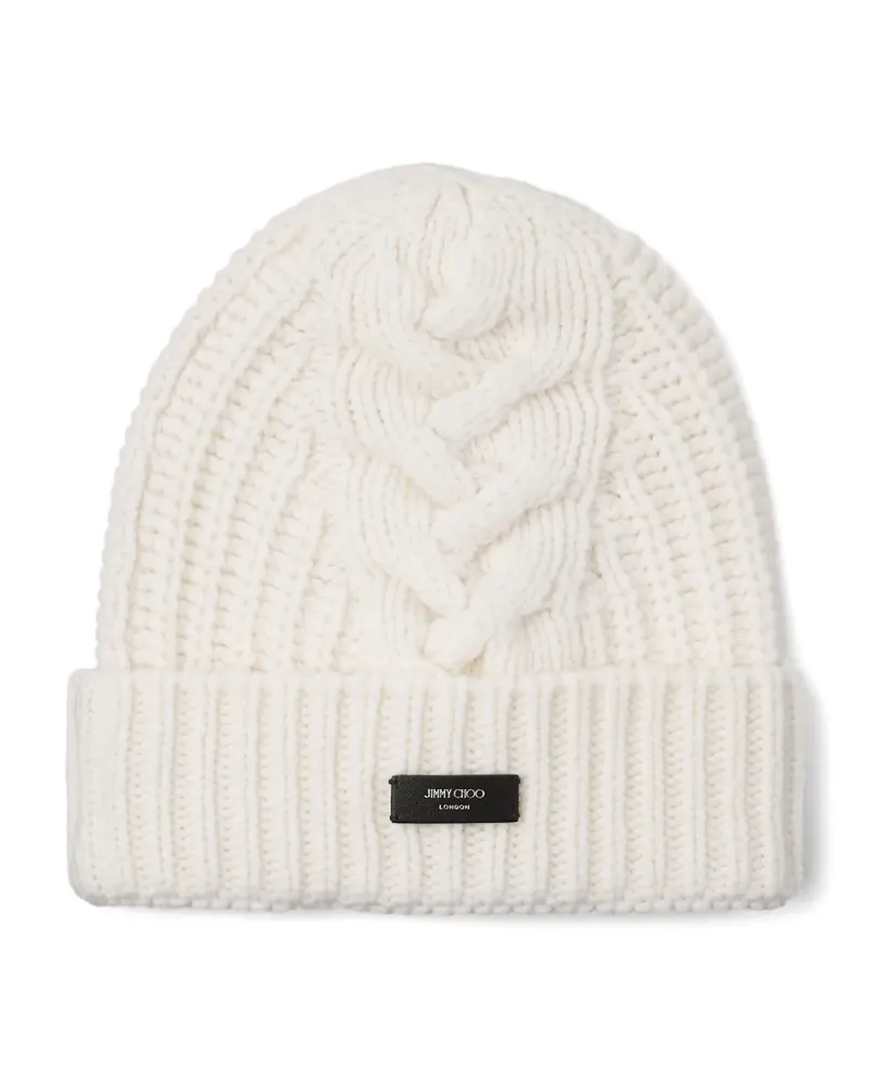 Jimmy Choo Yuki beanie - Weiß Weiß