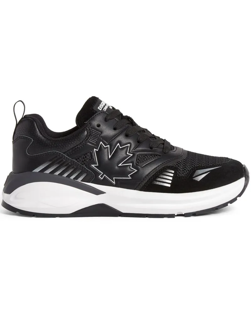 Dsquared2 Sneakers mit Einsätzen - Schwarz Schwarz