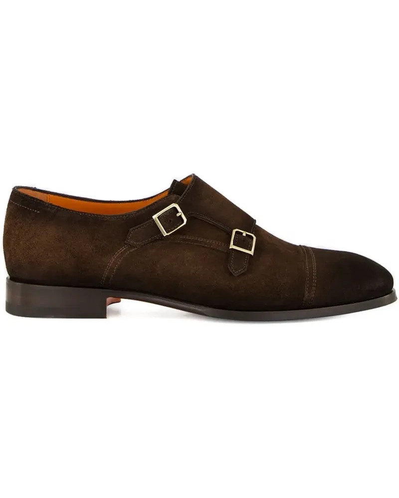 Santoni Axel Monk-Schuhe - Braun Braun