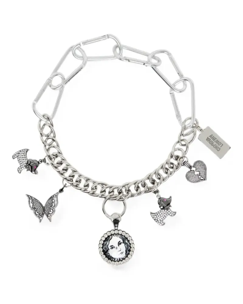 CHOPOVA LOWENA Alice Halskette mit Karabiner - Silber Silber