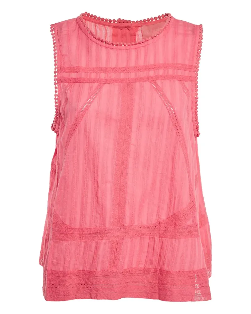 Zadig & Voltaire Top mit verziertem Saum - Rosa Rosa