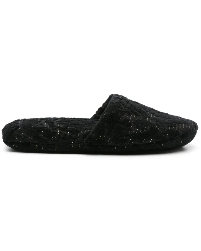 Versace Barocco Slipper - Schwarz Schwarz