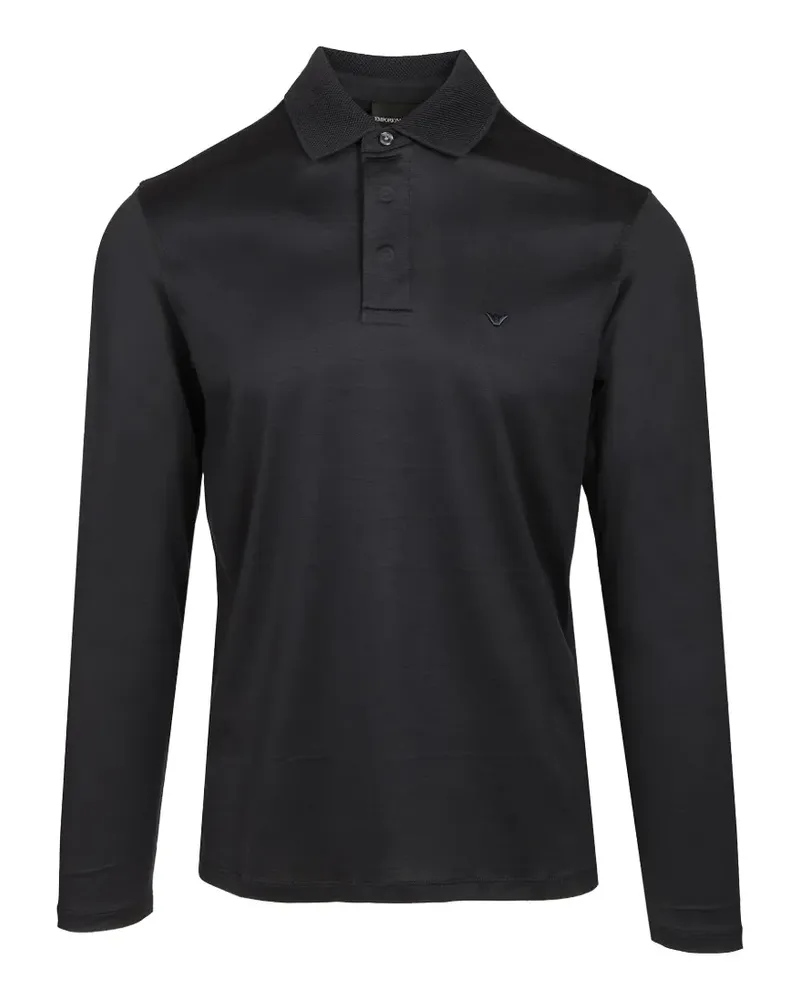 Emporio Armani long-sleeve polo shirt - Blau Blau
