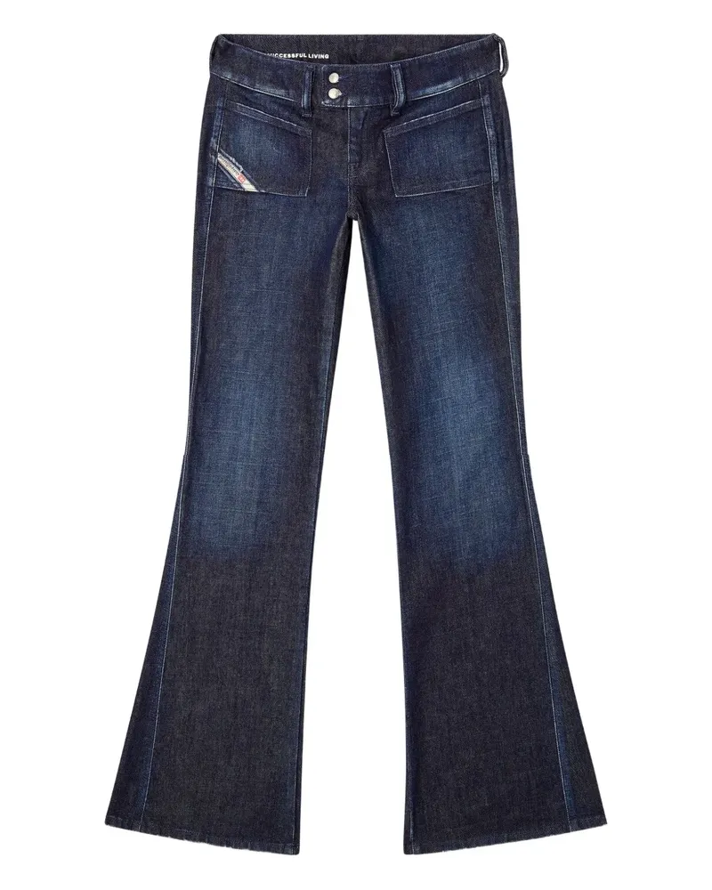 Diesel D-Hush Bootcut-Jeans - Blau Blau
