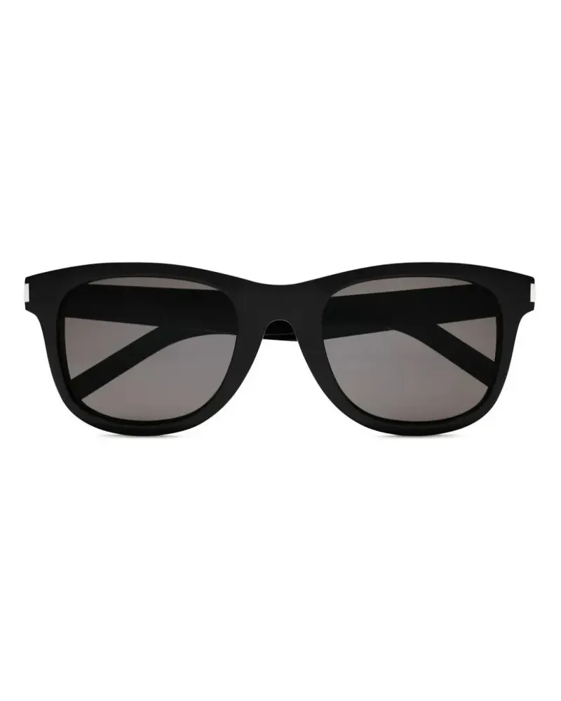 Saint Laurent Sonnenbrille mit rundem Gestell - Schwarz Schwarz