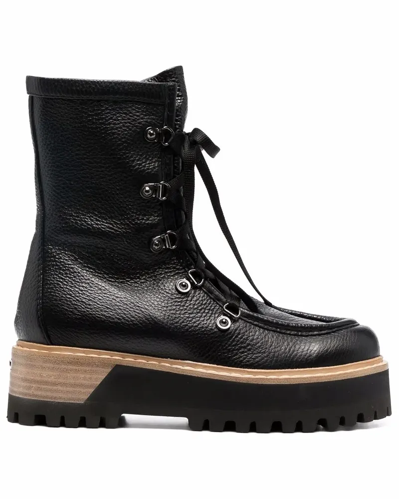 Le Silla Margot Schnürstiefel - Schwarz Schwarz