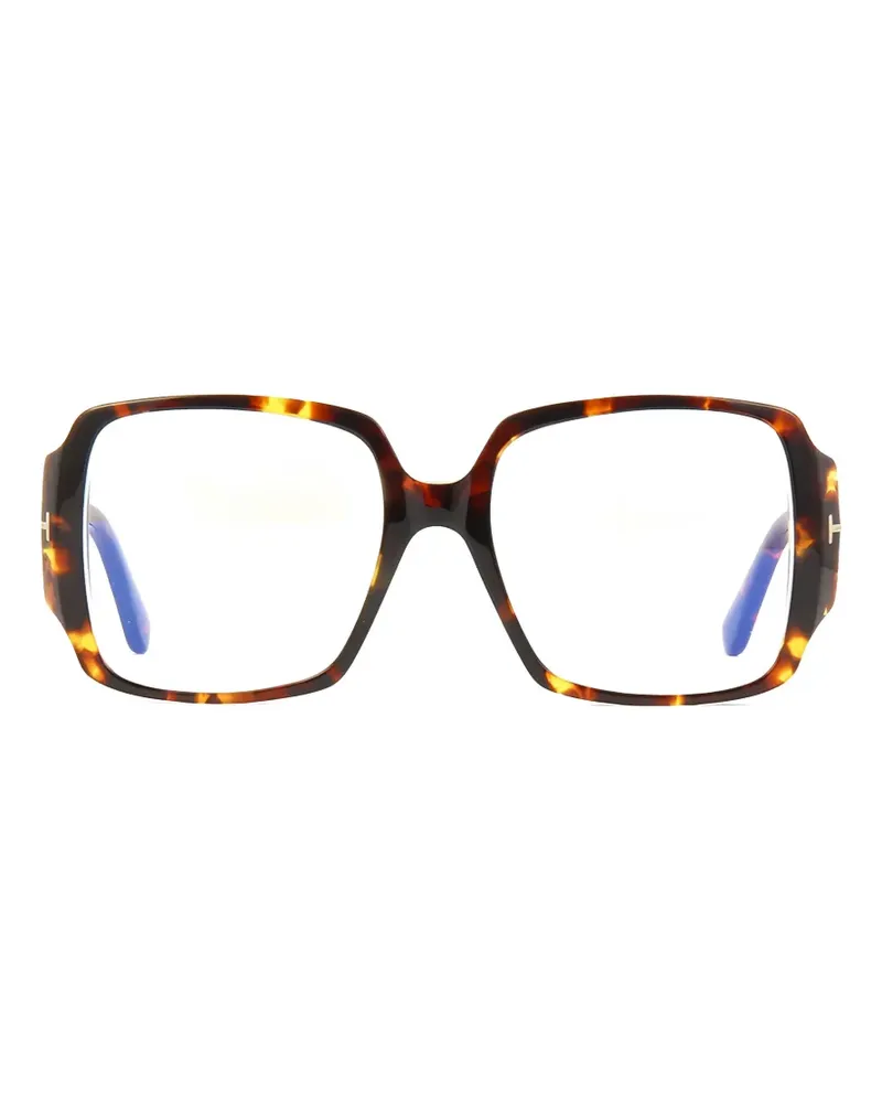 Tom Ford Brille mit eckigem Gestell - Braun Braun