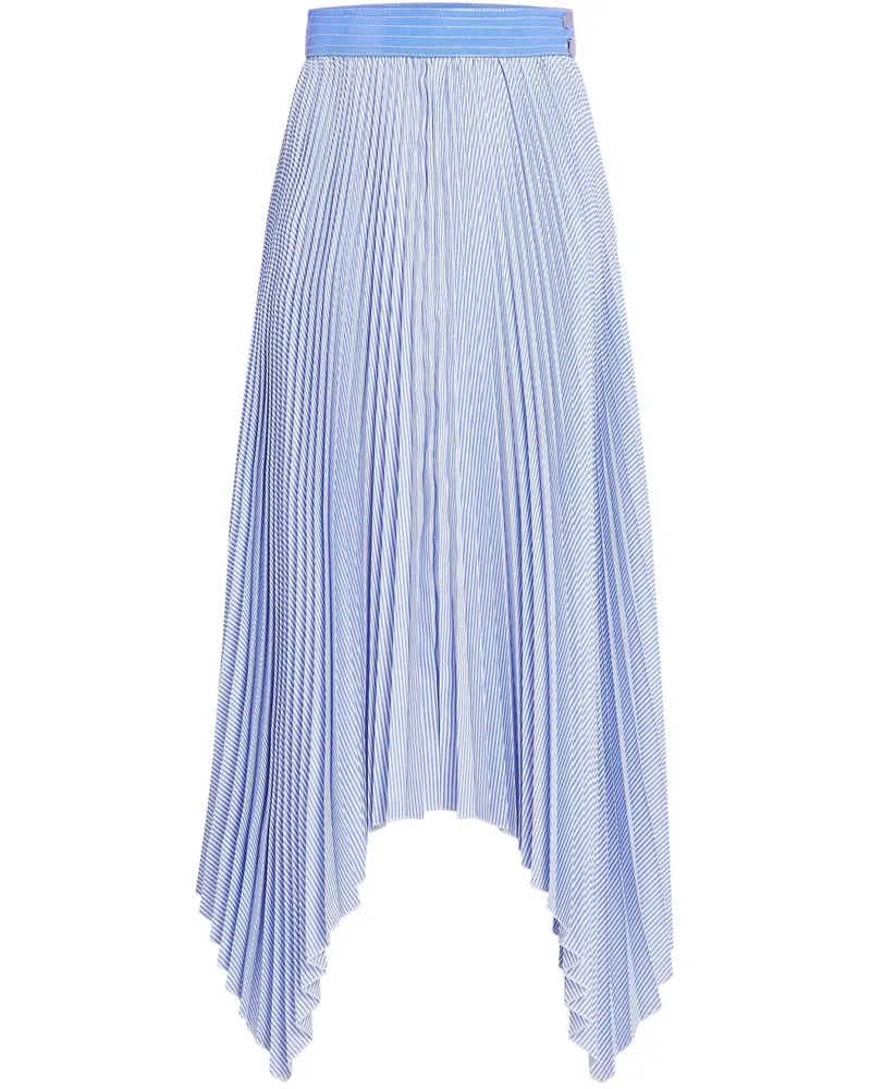 Karl Lagerfeld Asymmetrischer Faltenrock - Blau Blau