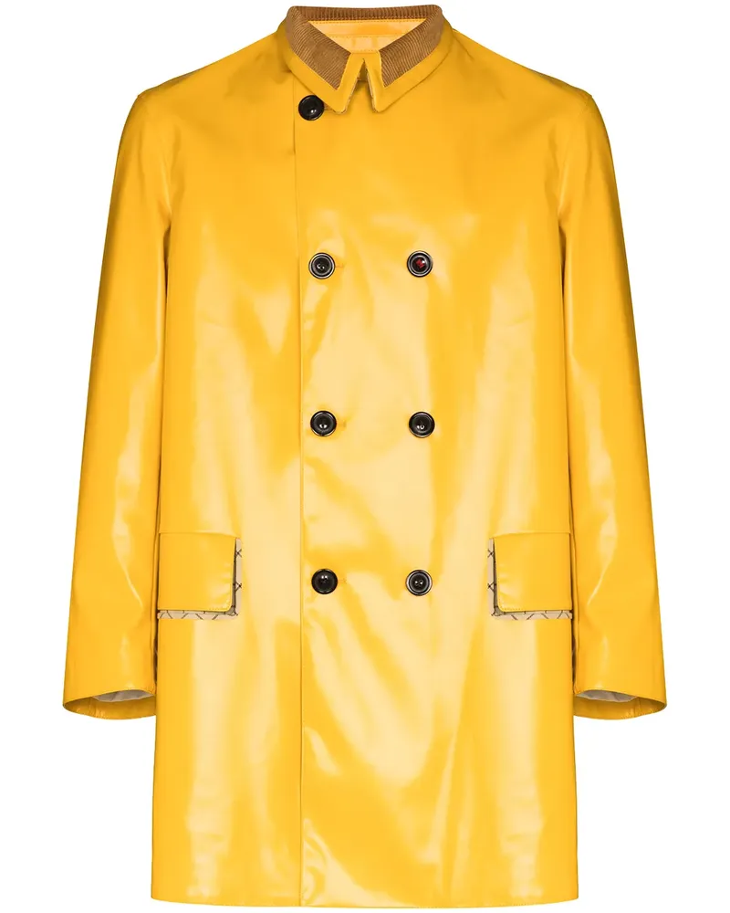 Maison Margiela Doppelreihiger Mantel - Gelb Gelb