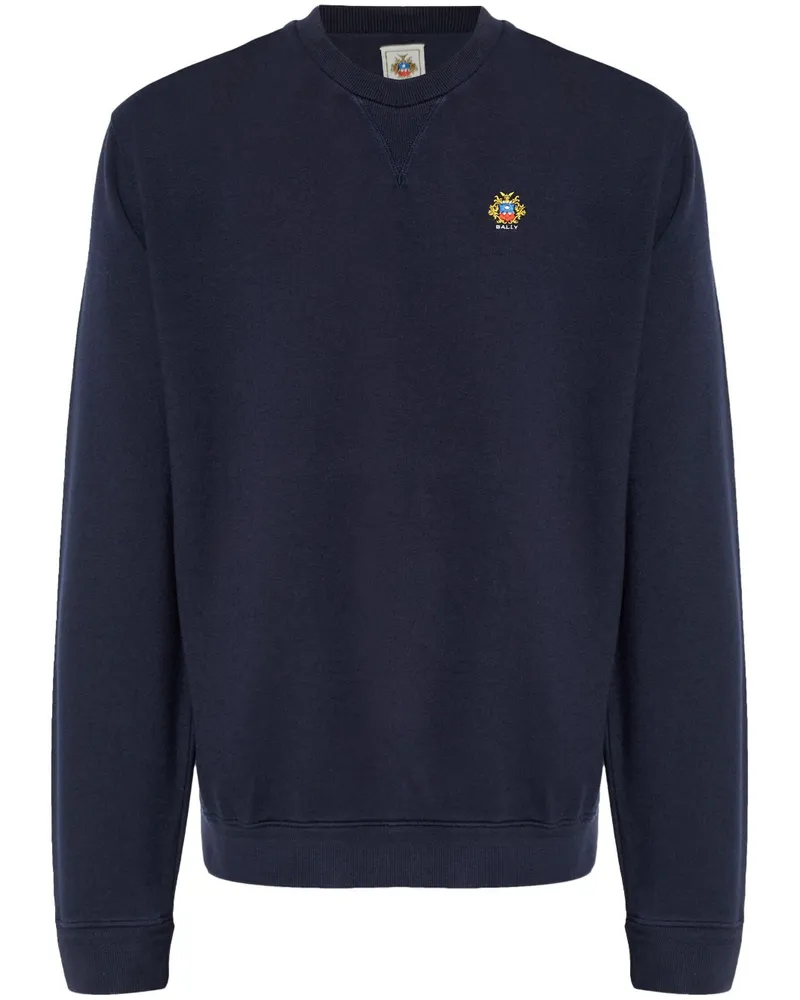 Bally Sweatshirt mit Logo-Stickerei - Blau Blau