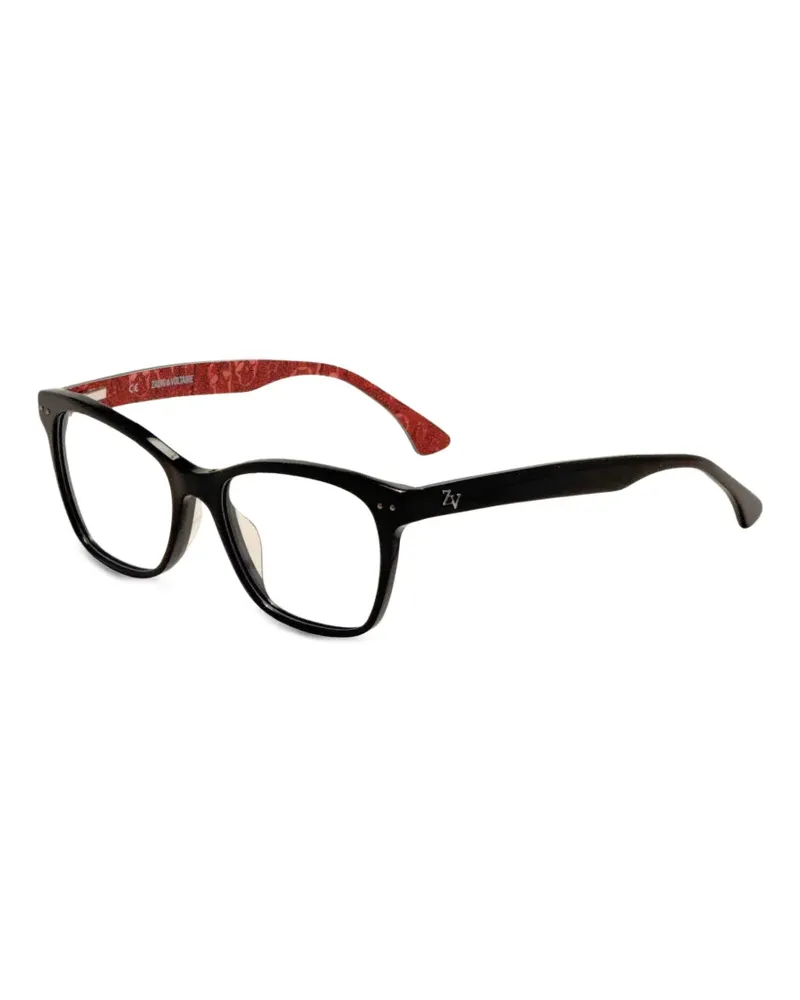 Zadig & Voltaire Brille mit eckigem Gestell - Schwarz Schwarz